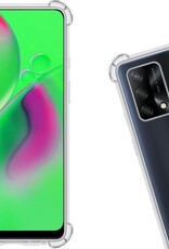 Nomfy Hoesje Geschikt voor OPPO A74 4G Hoesje Shock Proof Cover Case Shockproof - Hoes Geschikt voor OPPO A74 4G Hoes Siliconen Back Case - Transparant - 2 PACK