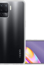 NoXx Hoes Geschikt voor OPPO A94 Hoesje Cover Siliconen Back Case Hoes - Transparant