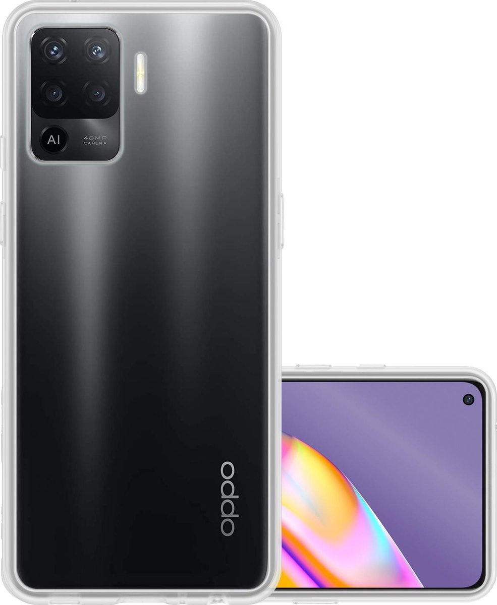 NoXx Hoes Geschikt voor OPPO A94 Hoesje Cover Siliconen Back Case Hoes - Transparant