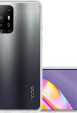 NoXx Hoes Geschikt voor OPPO A94 5G Hoesje Cover Siliconen Back Case Hoes - Transparant