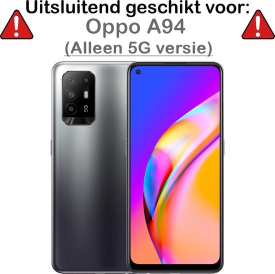 NoXx Hoes Geschikt voor OPPO A94 5G Hoesje Cover Siliconen Back Case Hoes - Transparant - 2x