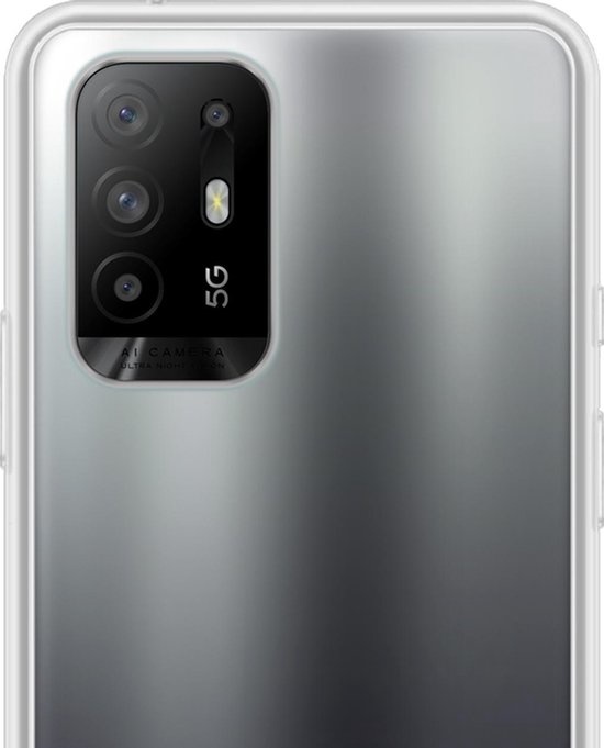 NoXx Hoes Geschikt voor OPPO A94 5G Hoesje Cover Siliconen Back Case Hoes - Transparant - 2x