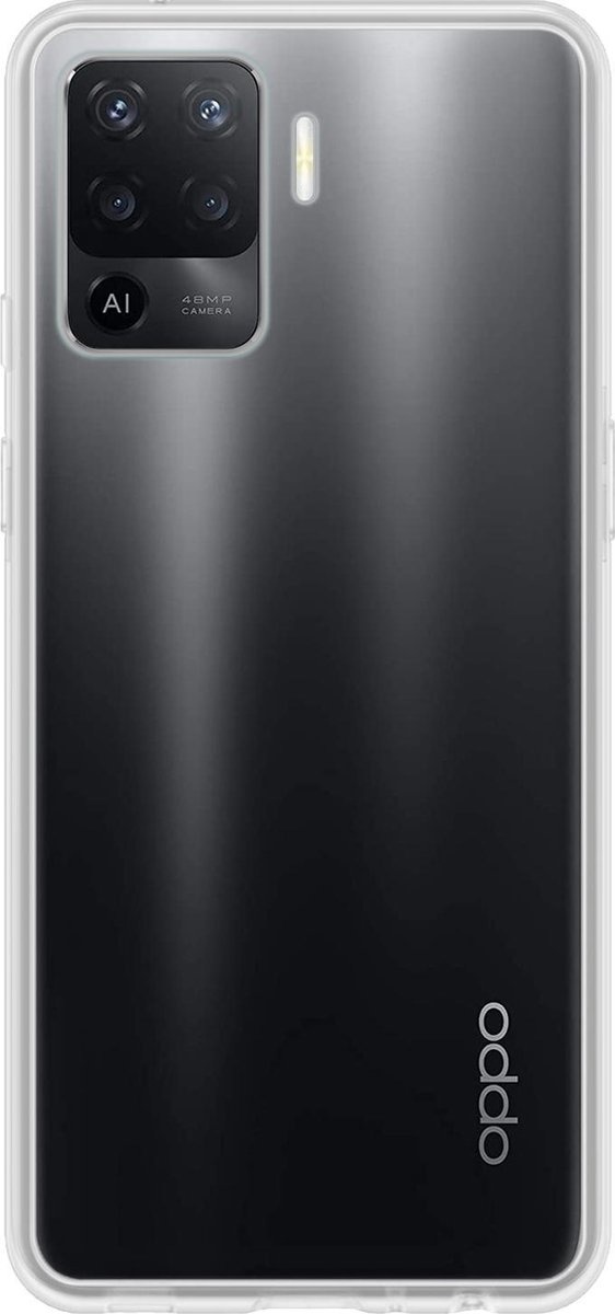 Nomfy Hoesje Geschikt voor OPPO A94 Hoesje Siliconen Cover Case - Hoes Geschikt voor OPPO A94 Hoes Back Case - Transparant