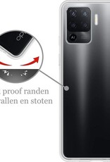 Nomfy Hoesje Geschikt voor OPPO A94 Hoesje Siliconen Cover Case - Hoes Geschikt voor OPPO A94 Hoes Back Case - Transparant