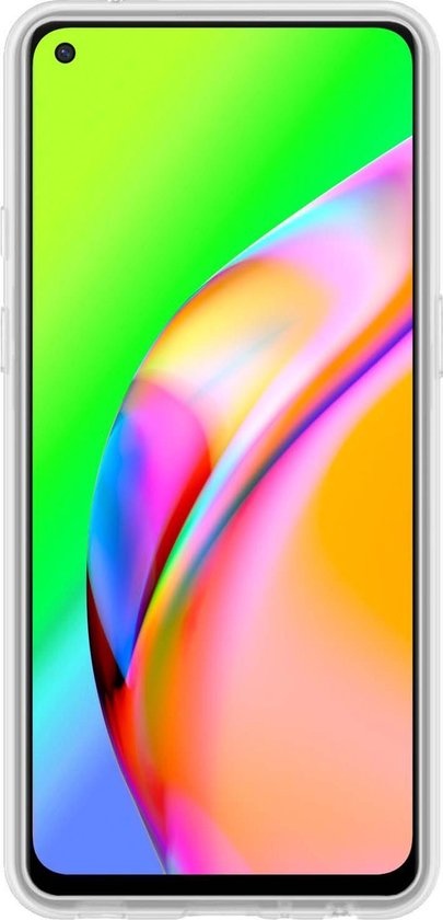 Nomfy Hoesje Geschikt voor OPPO A94 Hoesje Siliconen Cover Case - Hoes Geschikt voor OPPO A94 Hoes Back Case - Transparant