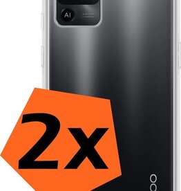 Nomfy Nomfy 2 PACK - Oppo A94 4G hoesje siliconen - Transparant
