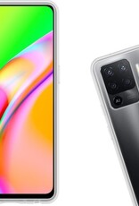 Nomfy Hoesje Geschikt voor OPPO A94 Hoesje Siliconen Cover Case - Hoes Geschikt voor OPPO A94 Hoes Back Case - 2-PACK - Transparant