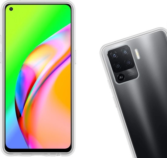 Nomfy Hoesje Geschikt voor OPPO A94 Hoesje Siliconen Cover Case - Hoes Geschikt voor OPPO A94 Hoes Back Case - 2-PACK - Transparant