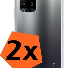 Nomfy Nomfy 2 PACK - Oppo A94 5G hoesje siliconen - Transparant