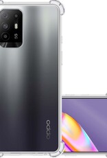 NoXx Hoes Geschikt voor OPPO A94 5G Hoesje Siliconen Cover Shock Proof Back Case Shockproof Hoes - Transparant