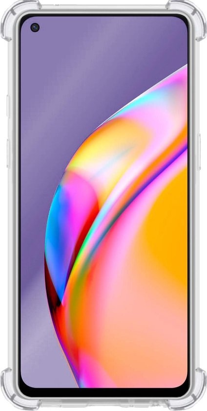 NoXx Hoes Geschikt voor OPPO A94 5G Hoesje Siliconen Cover Shock Proof Back Case Shockproof Hoes - Transparant - 2x