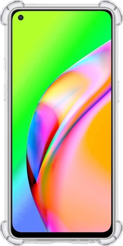 Nomfy Hoesje Geschikt voor OPPO A94 Hoesje Shock Proof Cover Case Shockproof - Hoes Geschikt voor OPPO A94 Hoes Siliconen Back Case - Transparant