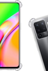 Nomfy Hoesje Geschikt voor OPPO A94 Hoesje Shock Proof Cover Case Shockproof - Hoes Geschikt voor OPPO A94 Hoes Siliconen Back Case - Transparant - 2 PACK