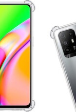 Nomfy Hoesje Geschikt voor OPPO A94 5G Hoesje Shock Proof Cover Case Shockproof - Hoes Geschikt voor OPPO A94 5G Hoes Siliconen Back Case - Transparant - 2 PACK