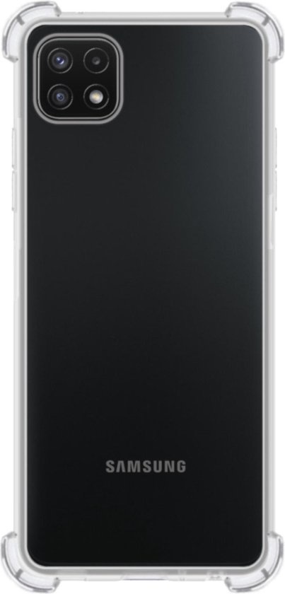 NoXx Hoes Geschikt voor Samsung A22 4G Hoesje Siliconen Cover Shock Proof Back Case Shockproof Hoes - Transparant