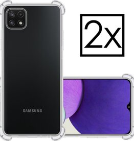 NoXx NoXx Samsung Galaxy A22 4G hoesje shock proof - 2 PACK