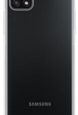 NoXx Hoes Geschikt voor Samsung A22 5G Hoesje Siliconen Cover Shock Proof Back Case Shockproof Hoes - Transparant - 2x