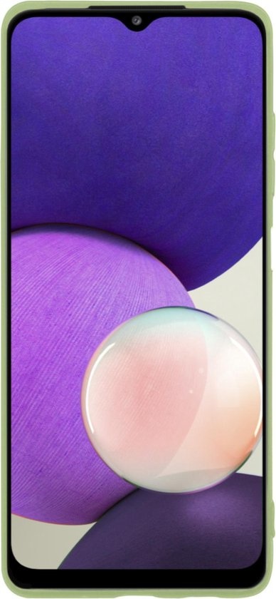 NoXx Hoes Geschikt voor Samsung A22 4G Hoesje Cover Siliconen Back Case Hoes - Lila