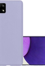 NoXx Hoes Geschikt voor Samsung A22 4G Hoesje Cover Siliconen Back Case Hoes - Rood