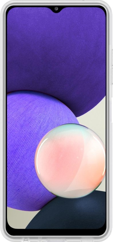 Nomfy Hoesje Geschikt voor Samsung A22 4G Hoesje Siliconen Cover Case - Hoes Geschikt voor Samsung Galaxy A22 4G Hoes Back Case - Transparant