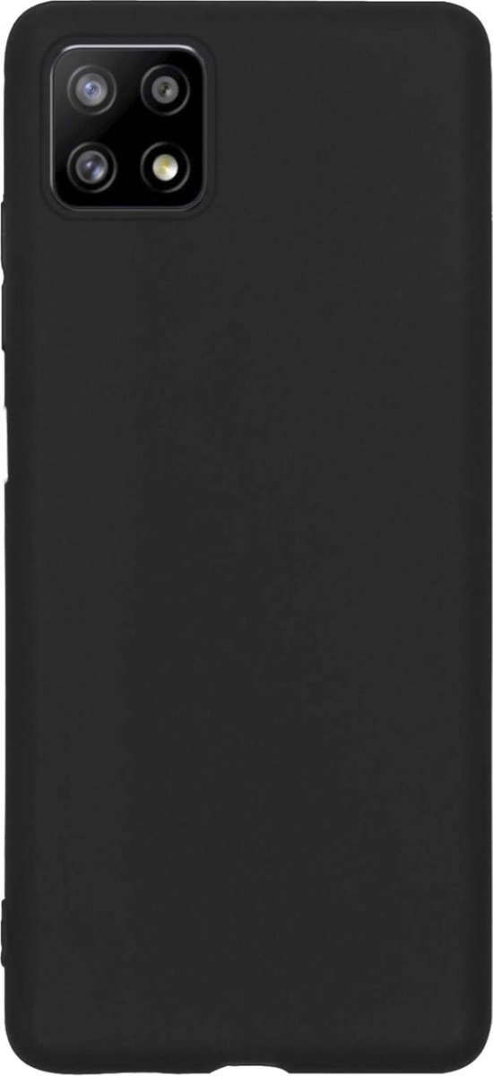 Nomfy Hoesje Geschikt voor Samsung A22 4G Hoesje Siliconen Cover Case - Hoes Geschikt voor Samsung Galaxy A22 4G Hoes Back Case - Donkerblauw