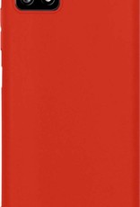 Nomfy Hoesje Geschikt voor Samsung A22 4G Hoesje Siliconen Cover Case - Hoes Geschikt voor Samsung Galaxy A22 4G Hoes Back Case - Geel