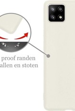 Nomfy Hoesje Geschikt voor Samsung A22 4G Hoesje Siliconen Cover Case - Hoes Geschikt voor Samsung Galaxy A22 4G Hoes Back Case - Groen