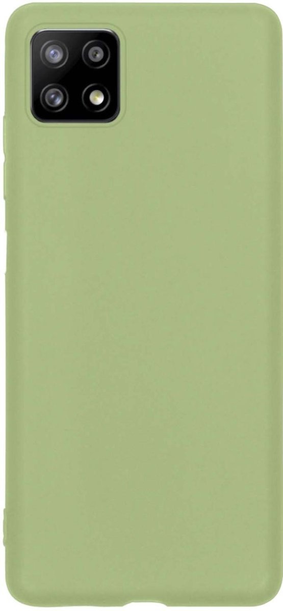 Nomfy Hoesje Geschikt voor Samsung A22 4G Hoesje Siliconen Cover Case - Hoes Geschikt voor Samsung Galaxy A22 4G Hoes Back Case - Lila