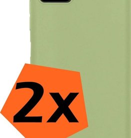 Nomfy Nomfy Samsung Galaxy A22 4G Hoesje Siliconen - Groen - 2 PACK