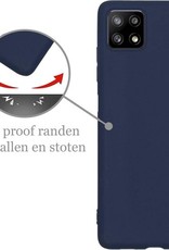 Nomfy Hoesje Geschikt voor Samsung A22 4G Hoesje Siliconen Cover Case - Hoes Geschikt voor Samsung Galaxy A22 4G Hoes Back Case - 2-PACK - Lichtroze