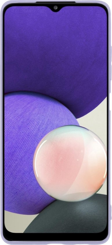 Nomfy Hoesje Geschikt voor Samsung A22 4G Hoesje Siliconen Cover Case - Hoes Geschikt voor Samsung Galaxy A22 4G Hoes Back Case - 2-PACK - Rood