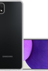 NoXx Hoes Geschikt voor Samsung A22 5G Hoesje Cover Siliconen Back Case Hoes - Transparant