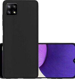 NoXx NoXx Samsung Galaxy A22 5G hoesje siliconen - Zwart