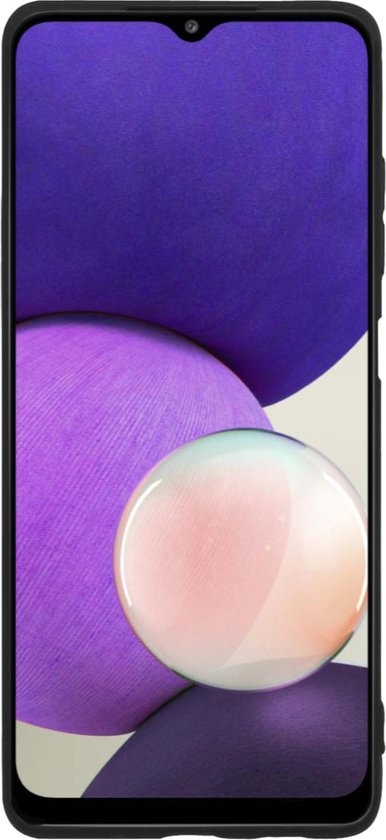 NoXx Hoes Geschikt voor Samsung A22 5G Hoesje Cover Siliconen Back Case Hoes - Zwart