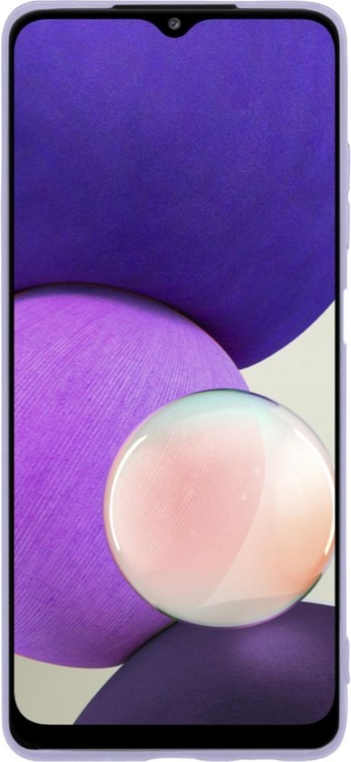 NoXx Hoes Geschikt voor Samsung A22 5G Hoesje Cover Siliconen Back Case Hoes - Rood