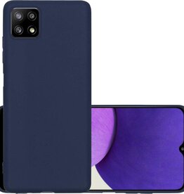 NoXx NoXx Samsung Galaxy A22 5G hoesje siliconen - Donkerblauw