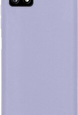 NoXx Hoes Geschikt voor Samsung A22 5G Hoesje Cover Siliconen Back Case Hoes - Lila