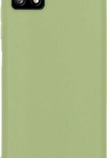 NoXx Hoes Geschikt voor Samsung A22 5G Hoesje Cover Siliconen Back Case Hoes - Groen - 2x