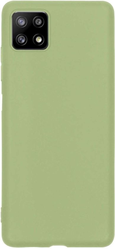 NoXx Hoes Geschikt voor Samsung A22 5G Hoesje Cover Siliconen Back Case Hoes - Groen - 2x