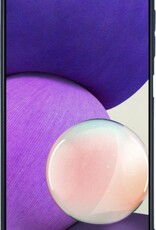NoXx Hoes Geschikt voor Samsung A22 5G Hoesje Cover Siliconen Back Case Hoes - Donkerblauw - 2x