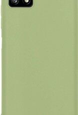 Nomfy Hoesje Geschikt voor Samsung A22 5G Hoesje Siliconen Cover Case - Hoes Geschikt voor Samsung Galaxy A22 5G Hoes Back Case - Groen