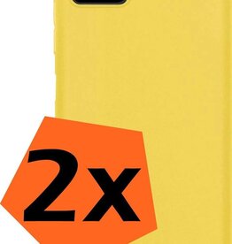 Nomfy 2 PACK - Nomfy Samsung Galaxy A22 5G hoesje siliconen - Geel