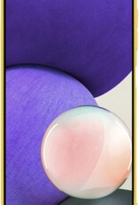 Nomfy Hoesje Geschikt voor Samsung A22 5G Hoesje Siliconen Cover Case - Hoes Geschikt voor Samsung Galaxy A22 5G Hoes Back Case - 2-PACK - Geel