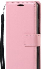 NoXx Hoes Geschikt voor Samsung A22 4G Hoesje Book Case Hoes Flip Cover Wallet Bookcase - Lichtroze