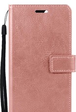 NoXx Hoes Geschikt voor Samsung A22 4G Hoesje Book Case Hoes Flip Cover Wallet Bookcase - Rosé goud