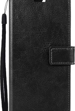 Nomfy Hoesje Geschikt voor Samsung A22 4G Hoes Bookcase Flipcase Book Cover - Hoes Geschikt voor Samsung Galaxy A22 4G Hoesje Book Case - Zwart