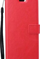 Nomfy Hoesje Geschikt voor Samsung A22 4G Hoes Bookcase Flipcase Book Cover - Hoes Geschikt voor Samsung Galaxy A22 4G Hoesje Book Case - Rood