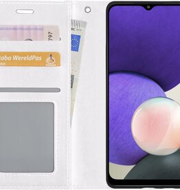 Nomfy Nomfy Samsung Galaxy A22 4G Hoesje Bookcase - Wit