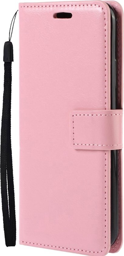 Nomfy Hoesje Geschikt voor Samsung A22 4G Hoes Bookcase Flipcase Book Cover - Hoes Geschikt voor Samsung Galaxy A22 4G Hoesje Book Case - Lichtroze