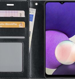 NoXx NoXx Samsung Galaxy A22 5G Hoesje Bookcase - Zwart